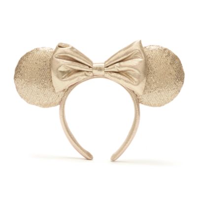 Walt Disney World diadema con orejas color champán Minnie Mouse para adultos