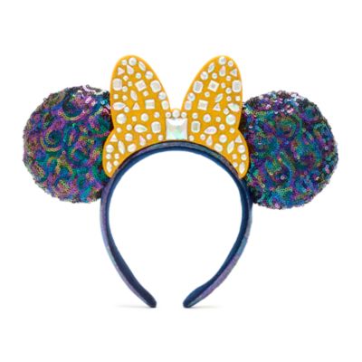 Walt Disney World diadema con orejas y joyas 50.º aniversario Minnie Mouse para adultos