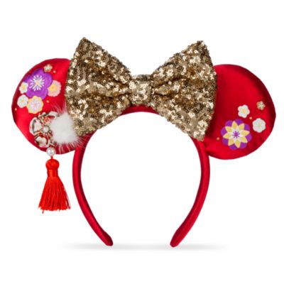 Disney Parks diadema con orejas para adultos Minnie Mouse Lunar New Year