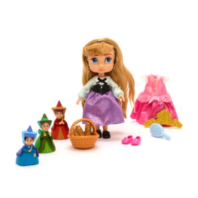 Set juego muñeca en miniatura Aurora, colección Animators, Disney Store