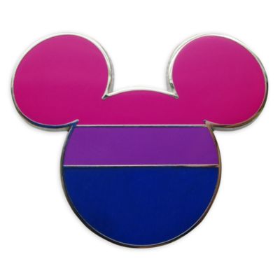 Pin Mickey Mouse bandera orgullo bisexual, Disney Store