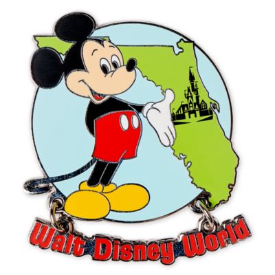 Walt Disney World pin mapa Florida Mickey y sus amigos 50.º aniversario