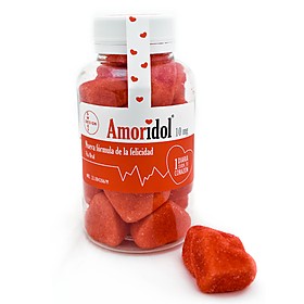 Amoridol: gominolas de fresa y nata con forma de corazón