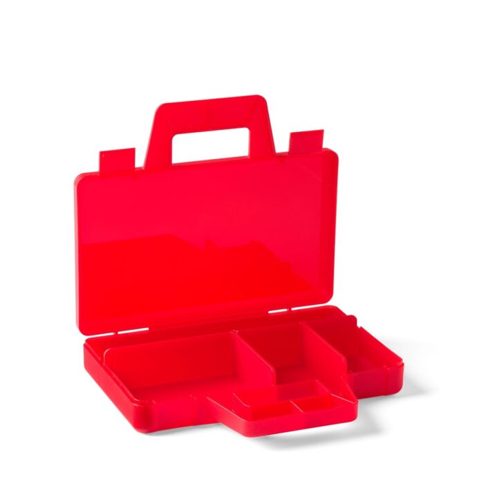 LEGO Caja clasificadora roja transparente
