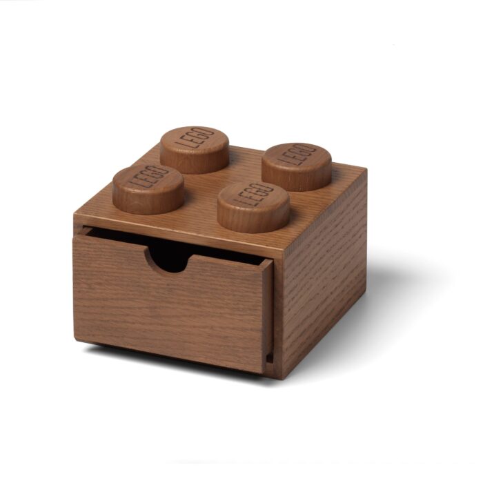 LEGO Cajón de madera de 4 espigas (roble oscuro)