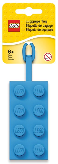 LEGO Etiqueta de equipaje azul 2×4