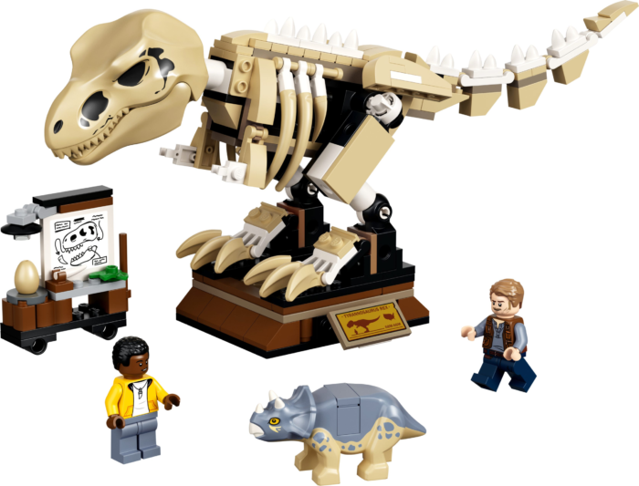 LEGO Exposición del Dinosaurio T. rex Fosilizado