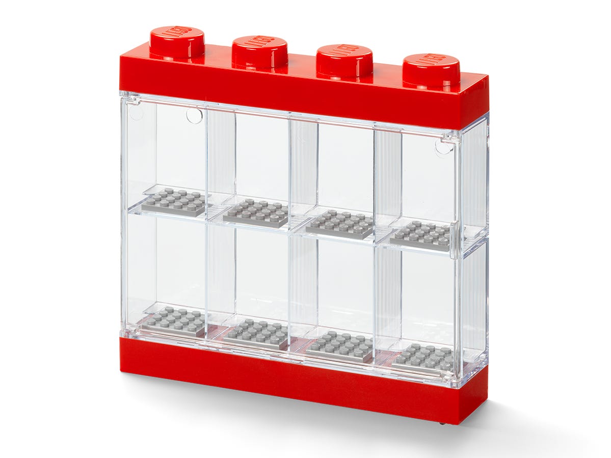 LEGO Expositor para 8 minifiguras (rojo)
