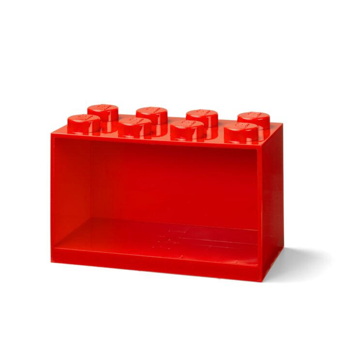 LEGO Ladrillo-Estantería de 8 Espigas (rojo brillante)