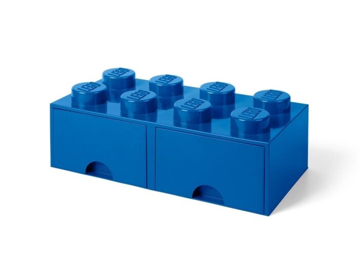 LEGO Ladrillo de 8 Espigas con Cajón (azul)