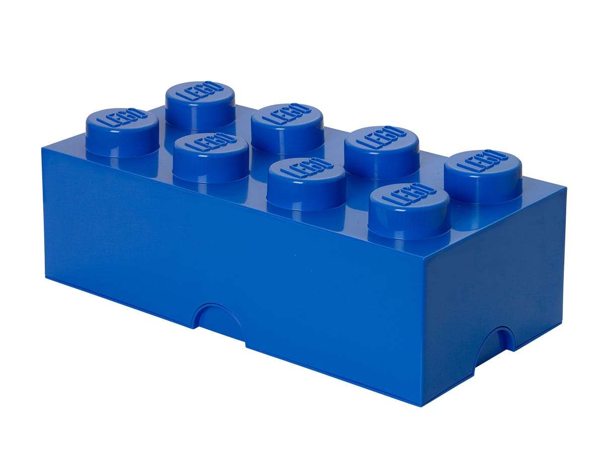 LEGO Ladrillo de almacenamiento de 8 espigas (azul)