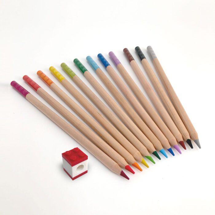LEGO Pack de 12 Lápices de Colores con Adorno 2.0