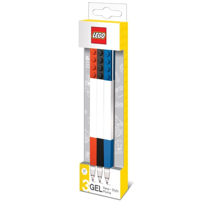 LEGO Paquete de 3 Bolígrafos de gel LEGO