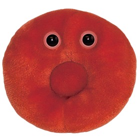 Peluche de Microbio "Glóbulo Rojo"